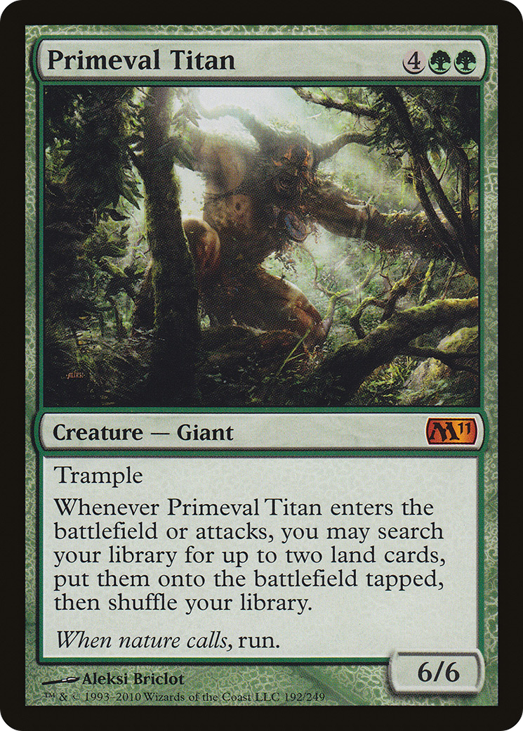 Primeval Titan [Magic 2011] MTG Single Magic: The Gathering