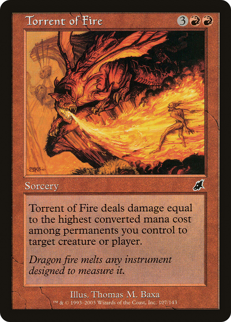 Torrent of Fire (SCG-107) [Scourge] Foil MTG Single Wizards of the Coast
