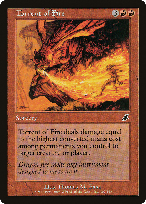 Torrent of Fire (SCG-107) [Scourge] MTG Single Wizards of the Coast