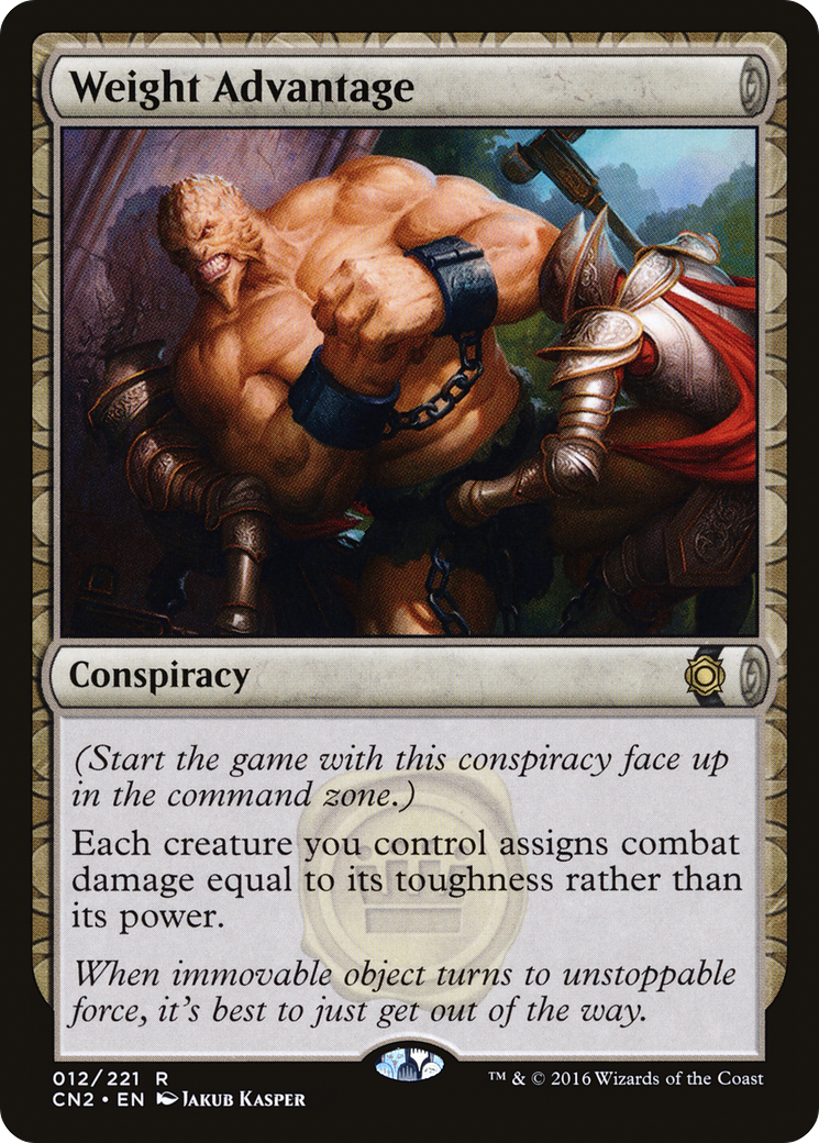 Weight Advantage (CN2-012) [Conspiracy: Take the Crown] MTG Single Wizards of the Coast