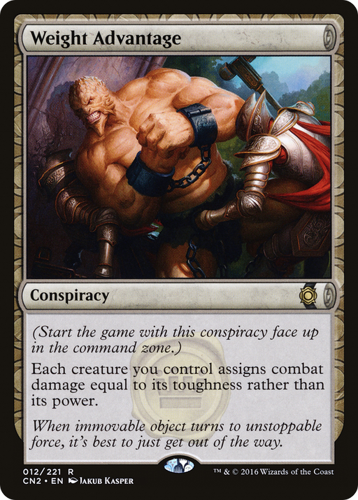 Weight Advantage (CN2-012) [Conspiracy: Take the Crown] Foil MTG Single Wizards of the Coast