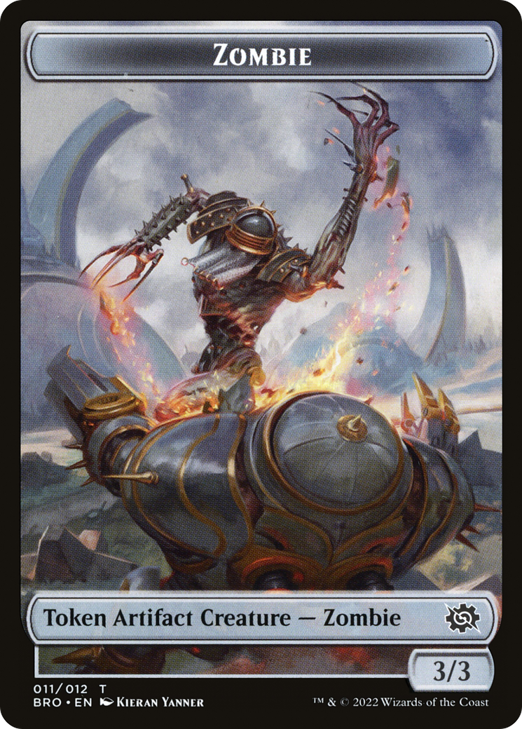 Zombie (TBRO-011) [Tokens] The Brothers' War Tokens MTG Single Wizards of the Coast