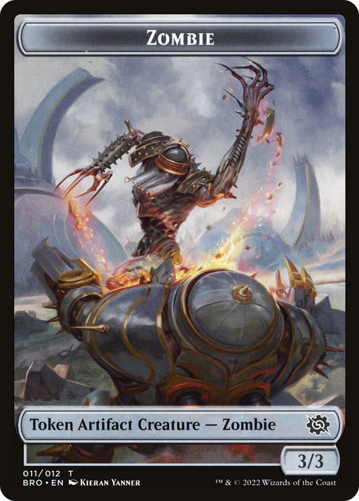 Zombie (TBRO-011) [Tokens] The Brothers' War Tokens MTG Single Wizards of the Coast
