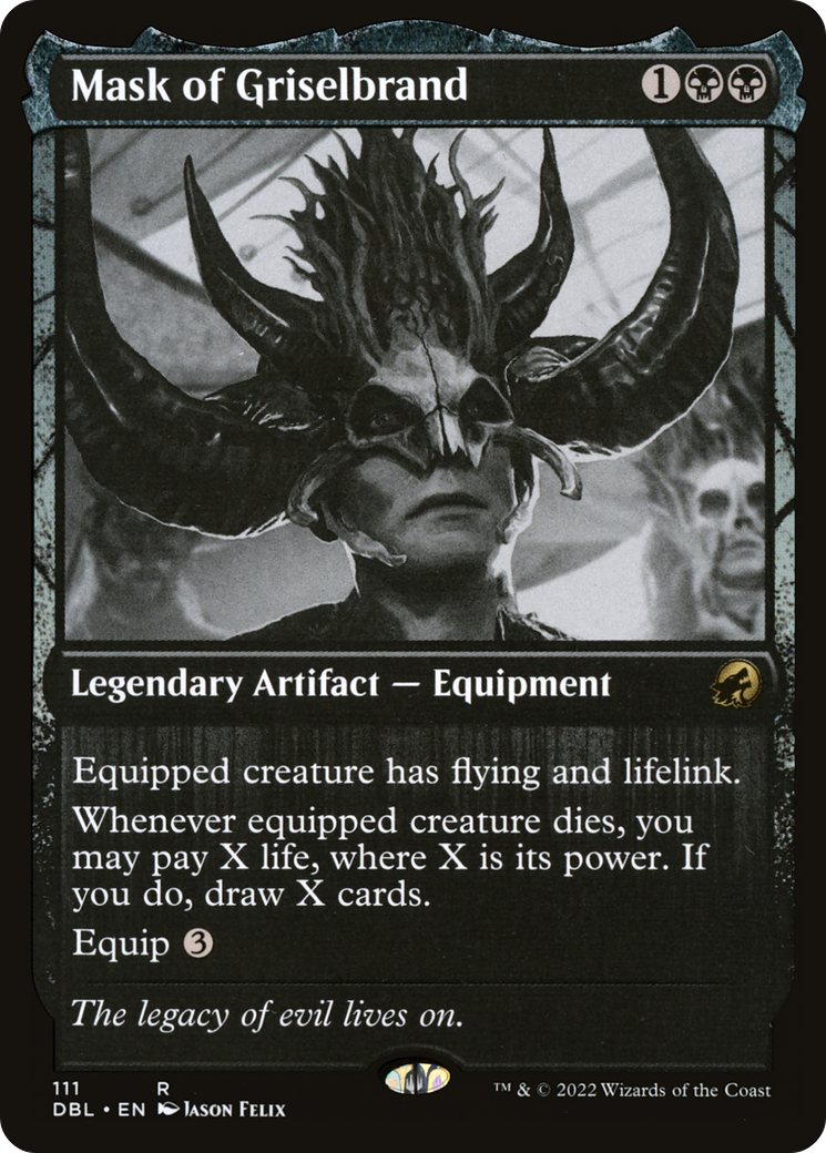 Mask of Griselbrand (DBL-111) [Innistrad: Double Feature] Foil MTG Single Wizards of the Coast
