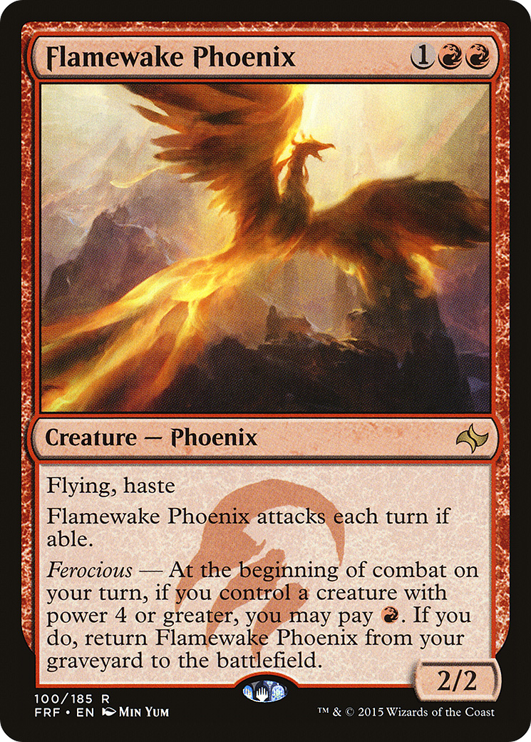 Flamewake Phoenix (FRF-100) [Fate Reforged] Foil MTG Single Wizards of the Coast