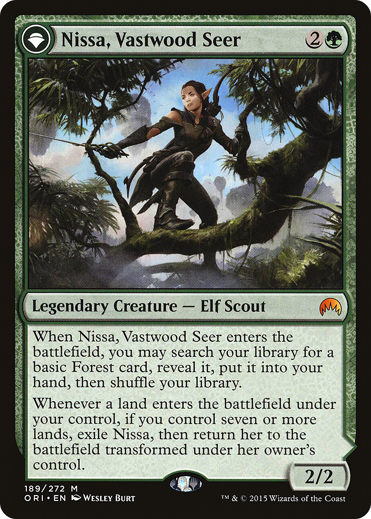 Nissa, Vastwood Seer (ORI-189) [Magic Origins] Foil MTG Single Wizards of the Coast