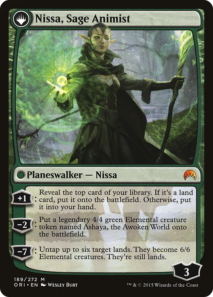 Nissa, Vastwood Seer (ORI-189) [Magic Origins] Foil MTG Single Wizards of the Coast