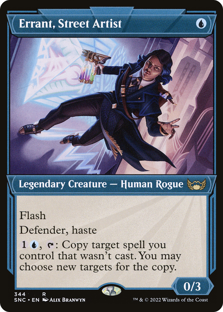 Errant, Street Artist (SNC-344) [Streets of New Capenna] (Showcase) Foil MTG Single Wizards of the Coast