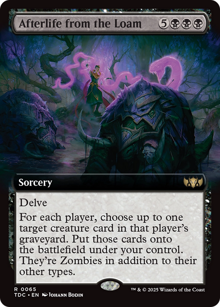 Afterlife from the Loam (TDC-065) [Commander: Tarkir: Dragonstorm] (Extended Art) MTG Single Wizards of the Coast