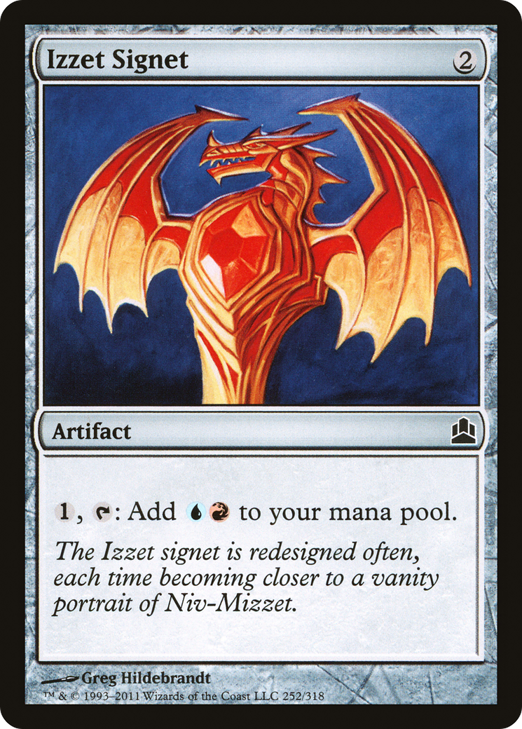 Izzet Signet (CMD-252) [Commander 2011] MTG Single Wizards of the Coast