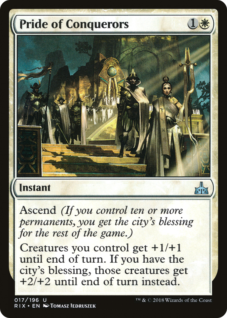 Pride of Conquerors (RIX-017) [Rivals of Ixalan] MTG Single Wizards of the Coast