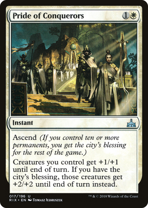 Pride of Conquerors (RIX-017) [Rivals of Ixalan] MTG Single Wizards of the Coast