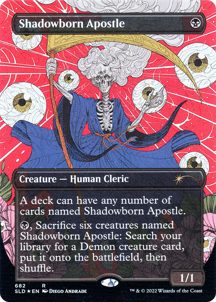 Shadowborn Apostle (682) (SLD-682) [Secret Lair] Drop (Borderless) Foil MTG Single Wizards of the Coast