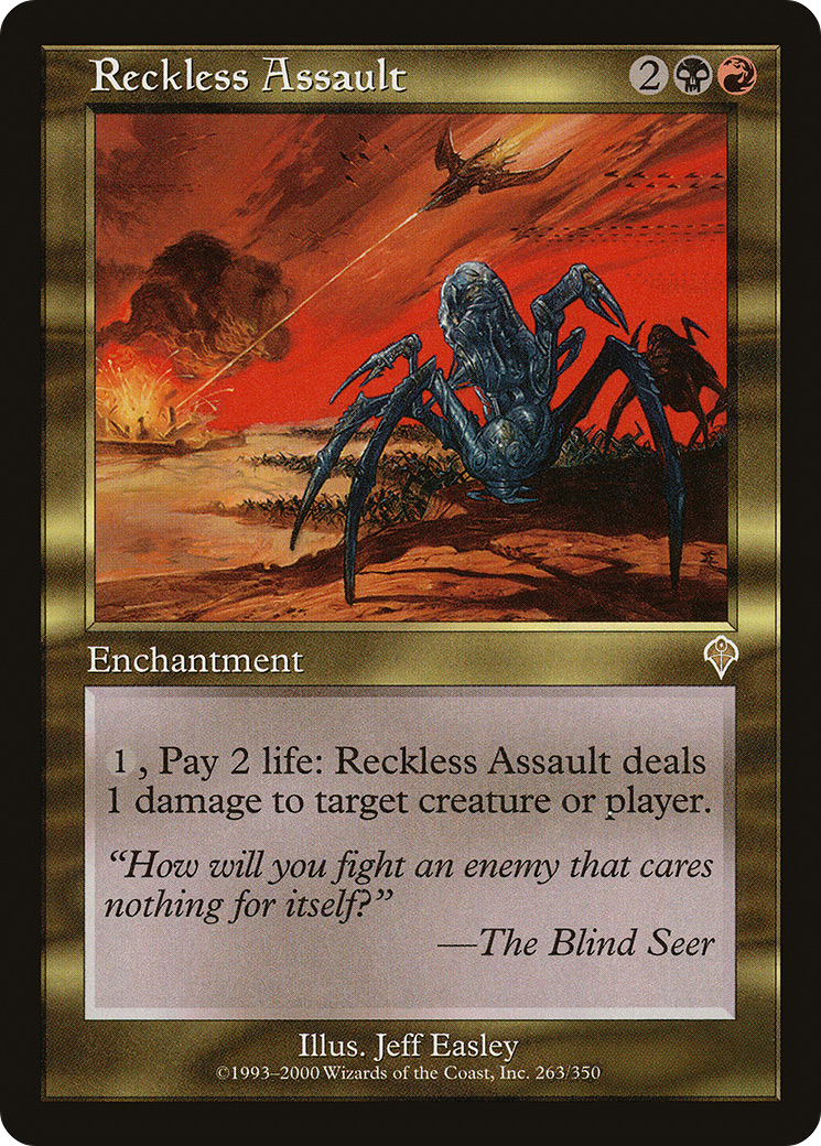 Reckless Assault (INV-263) [Invasion] MTG Single Wizards of the Coast