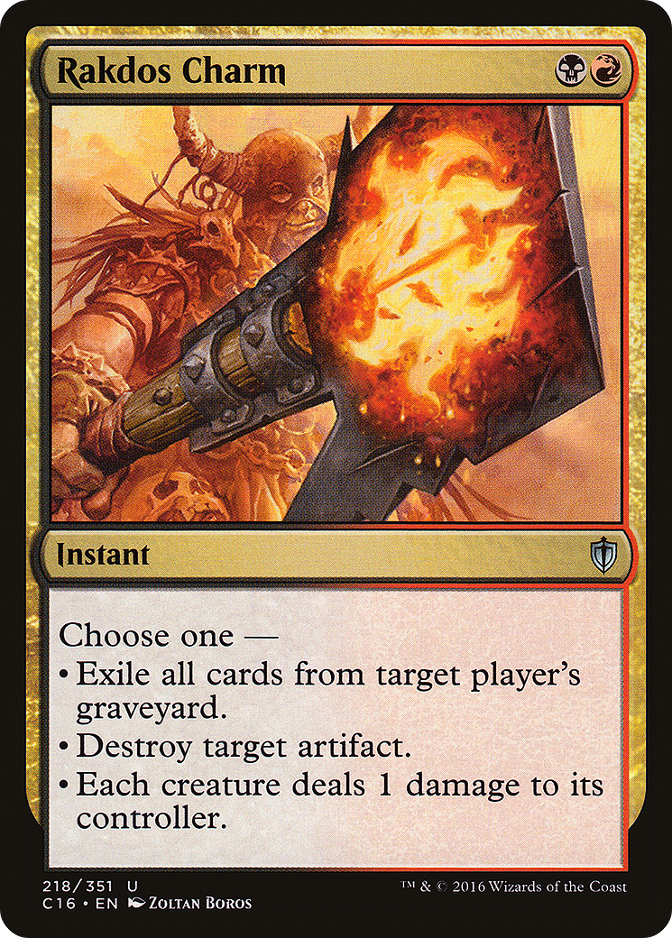 Rakdos Charm (C16-218) [Commander 2016] MTG Single Wizards of the Coast