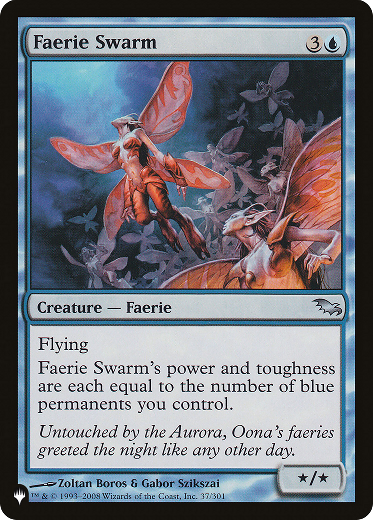 Faerie Swarm (LIST-SHM-37) [Mystery Booster] The List MTG Single Wizards of the Coast