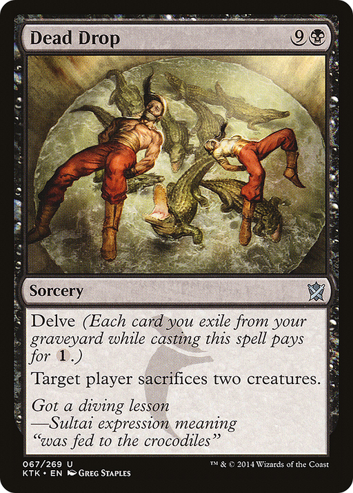 Dead Drop (KTK-067) [Khans of Tarkir] Foil MTG Single Wizards of the Coast