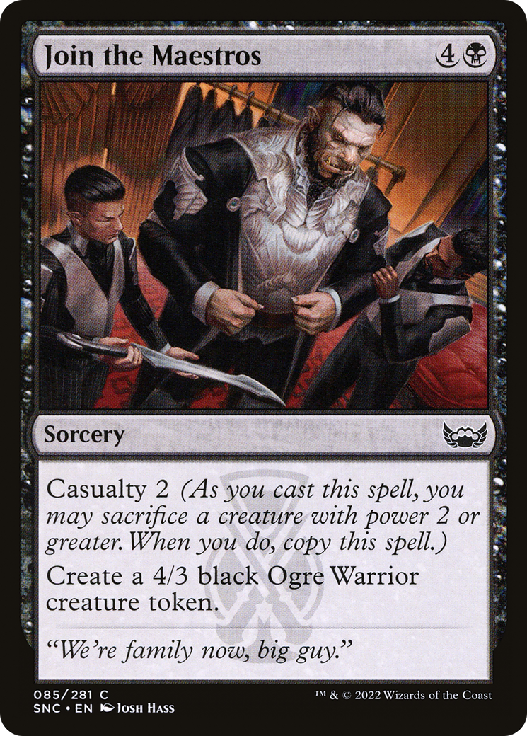 Join the Maestros (SNC-085) [Streets of New Capenna] Foil MTG Single Wizards of the Coast