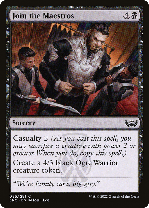 Join the Maestros (SNC-085) [Streets of New Capenna] Foil MTG Single Wizards of the Coast
