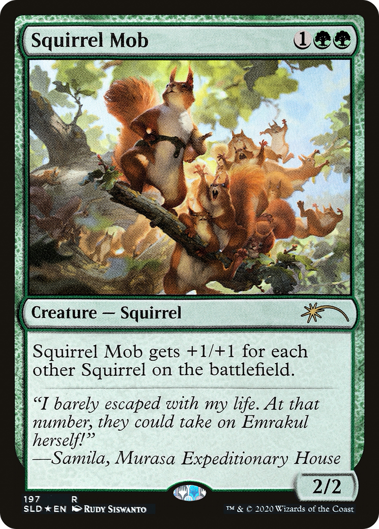 Squirrel Mob (SLD-197) [Secret Lair] Drop Foil MTG Single Wizards of the Coast