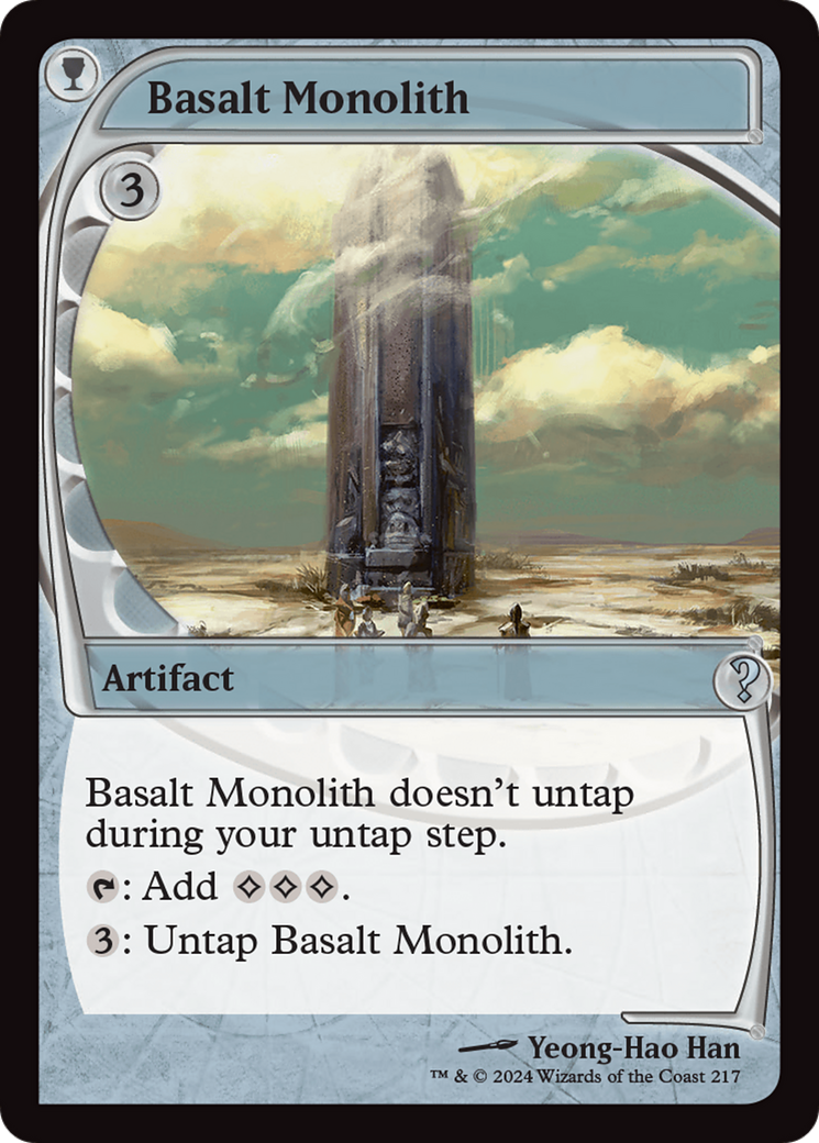 Basalt Monolith (Future Sight) (MB2-217) [Mystery Booster] Mystery Booster 2 Foil MTG Single Wizards of the Coast