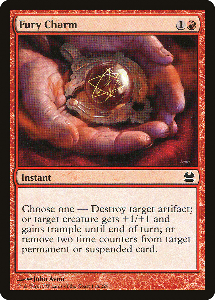 Fury Charm (MMA-114) [Modern Masters] Foil MTG Single Modern Masters