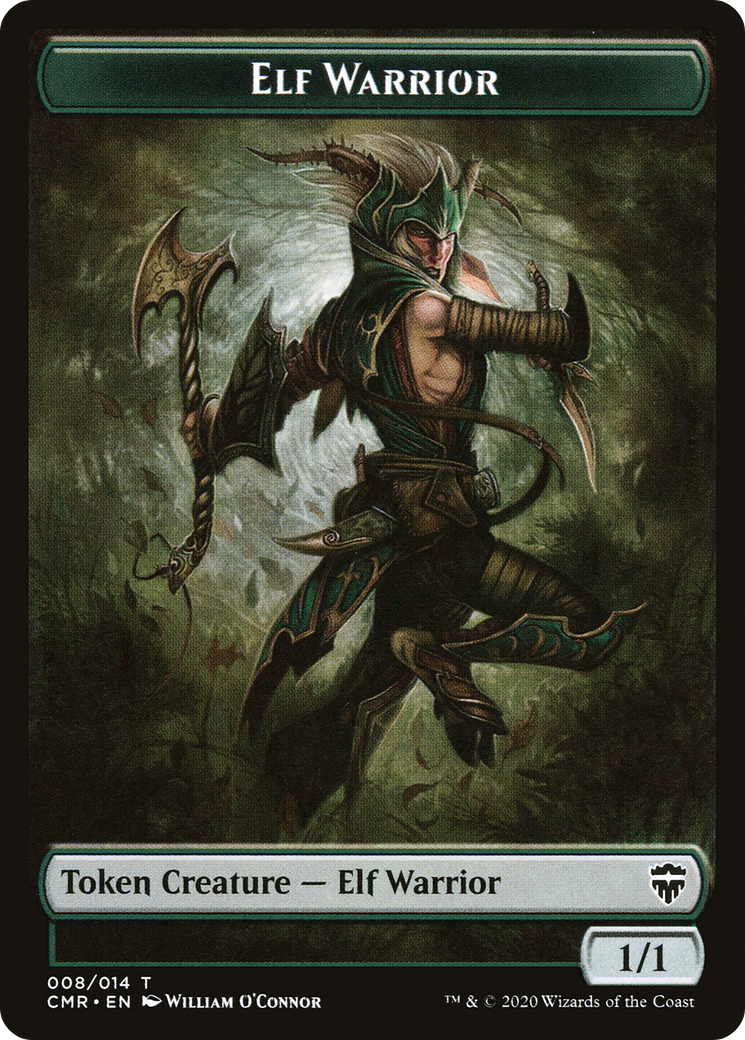Elf Warrior Token (CMR-008) [Tokens] Commander Legends Tokens MTG Single Wizards of the Coast
