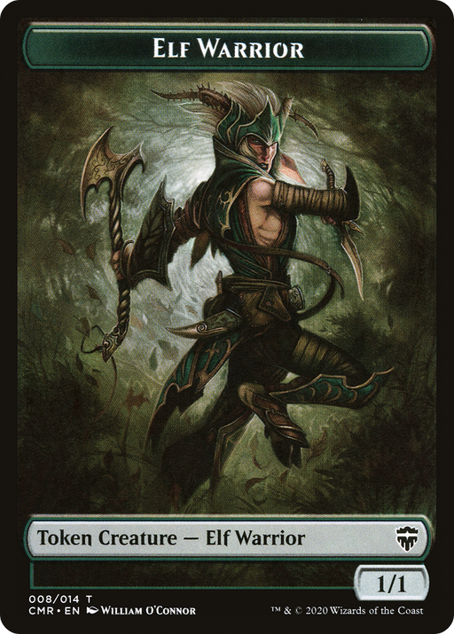 Elf Warrior Token (CMR-008) [Tokens] Commander Legends Tokens MTG Single Wizards of the Coast