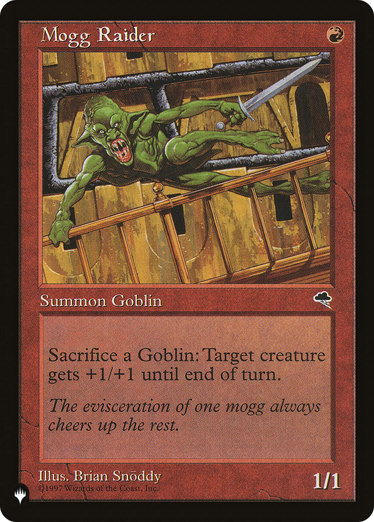 Mogg Raider (LIST-TMP-191) [Mystery Booster] The List MTG Single Wizards of the Coast