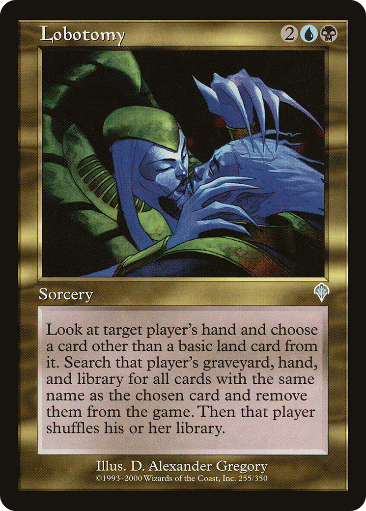 Lobotomy (INV-255) [Invasion] Foil MTG Single Wizards of the Coast