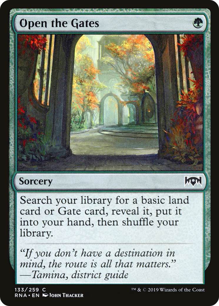 Open the Gates (RNA-133) [Ravnica Allegiance] Foil MTG Single Wizards of the Coast