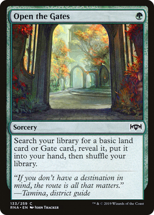 Open the Gates (RNA-133) [Ravnica Allegiance] Foil MTG Single Wizards of the Coast