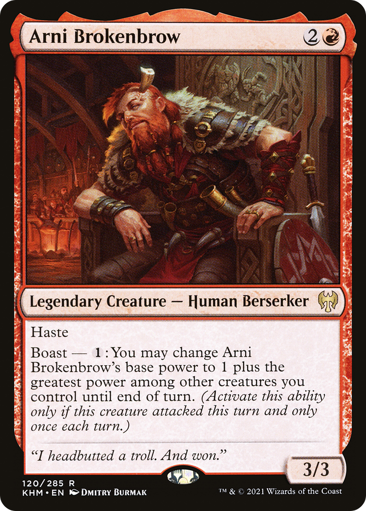 Arni Brokenbrow (KHM-120) [Kaldheim] Foil MTG Single Wizards of the Coast