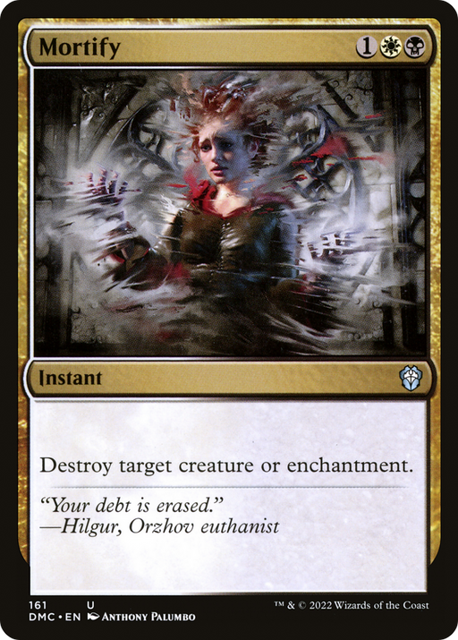 Mortify (DMC-161) [Dominaria United Commander] MTG Single Wizards of the Coast