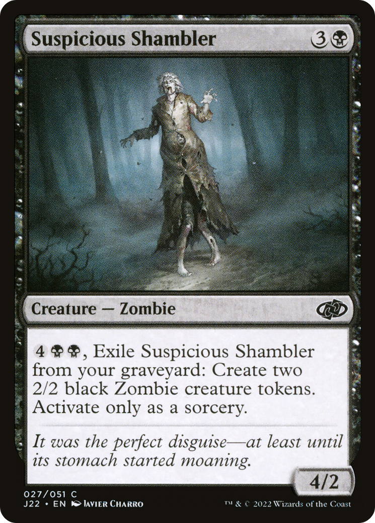 Suspicious Shambler (J22-027) [Jumpstart 2022] MTG Single Wizards of the Coast