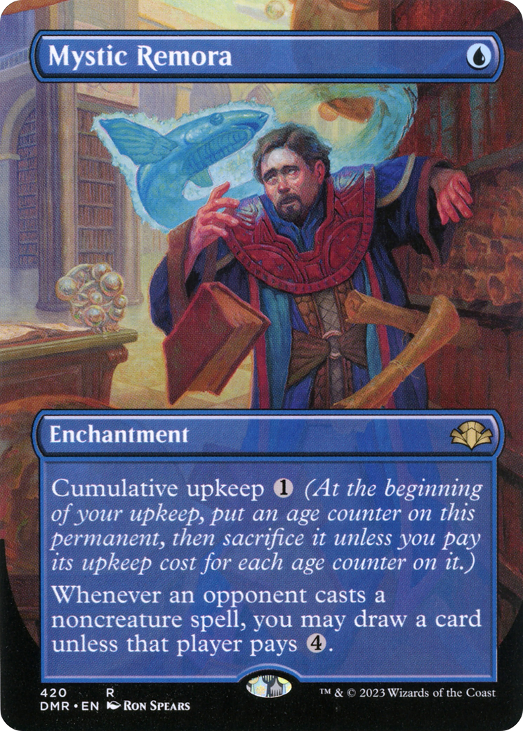 Mystic Remora (DMR-420) [Dominaria Remastered] (Borderless) Foil MTG Single Wizards of the Coast