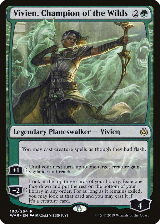 Vivien, Champion of the Wilds (WAR-180) [War of the Spark] MTG Single Wizards of the Coast