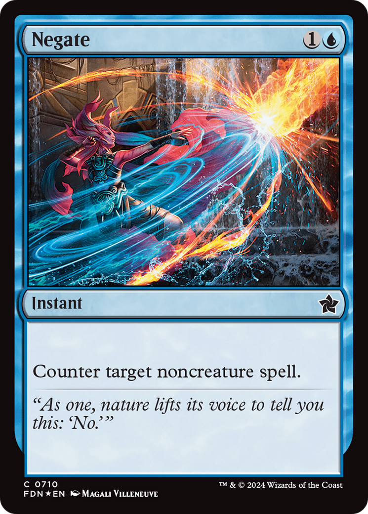 Negate (FDN-710) [Foundations] Foil MTG Single Wizards of the Coast