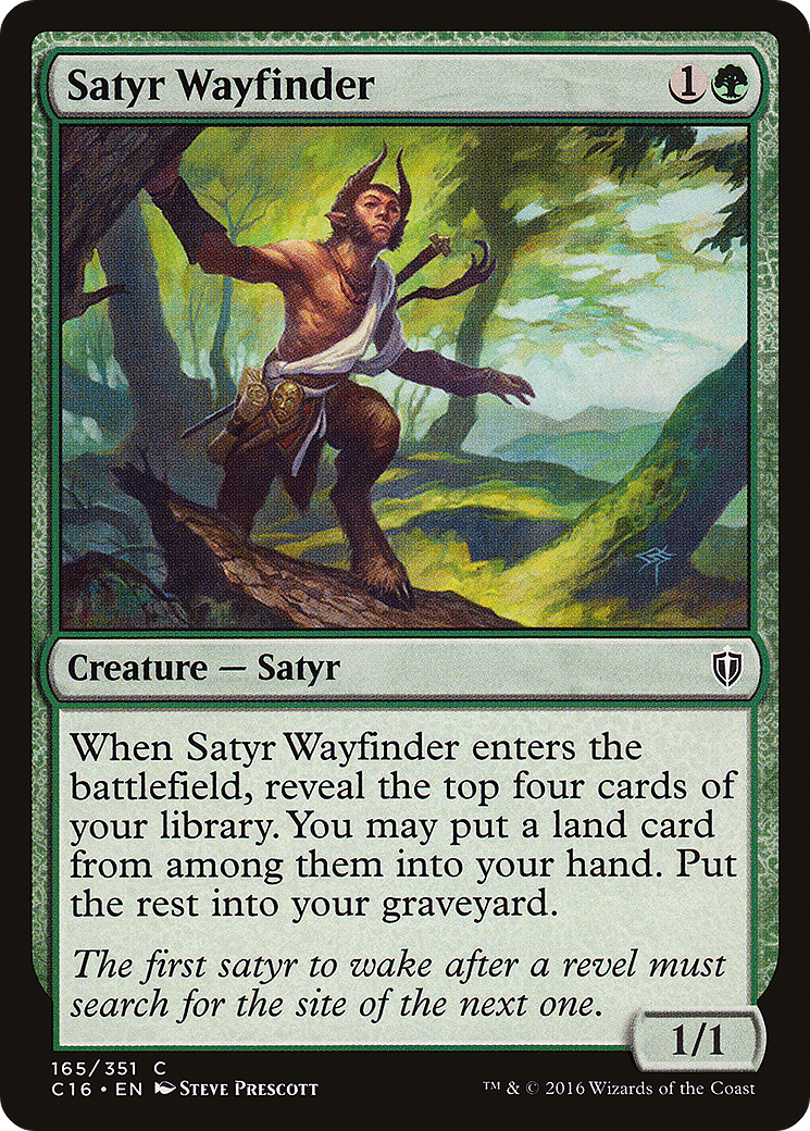 Satyr Wayfinder (C16-165) [Commander 2016] MTG Single Wizards of the Coast