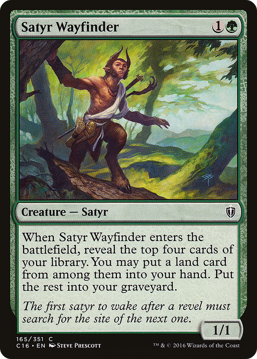 Satyr Wayfinder (C16-165) [Commander 2016] MTG Single Wizards of the Coast