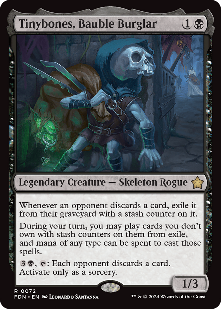 Tinybones, Bauble Burglar (FDN-072) [Foundations] Foil MTG Single Wizards of the Coast