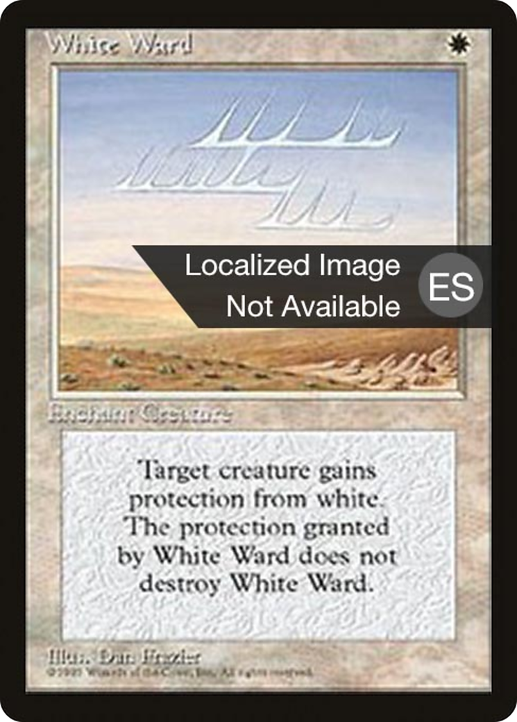 White Ward (4BB-057) [Fourth Edition Foreign Black Border] MTG Single Wizards of the Coast