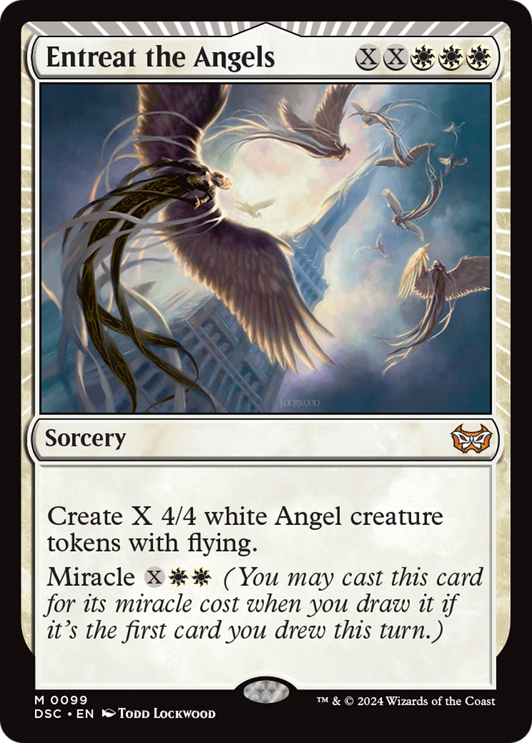 Entreat the Angels (DSC-099) [Duskmourn: House of Horror Commander] MTG Single Wizards of the Coast