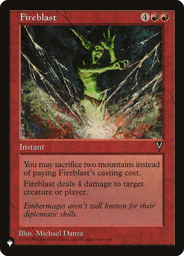 Fireblast (LIST-VIS-79) [Mystery Booster] The List MTG Single Wizards of the Coast