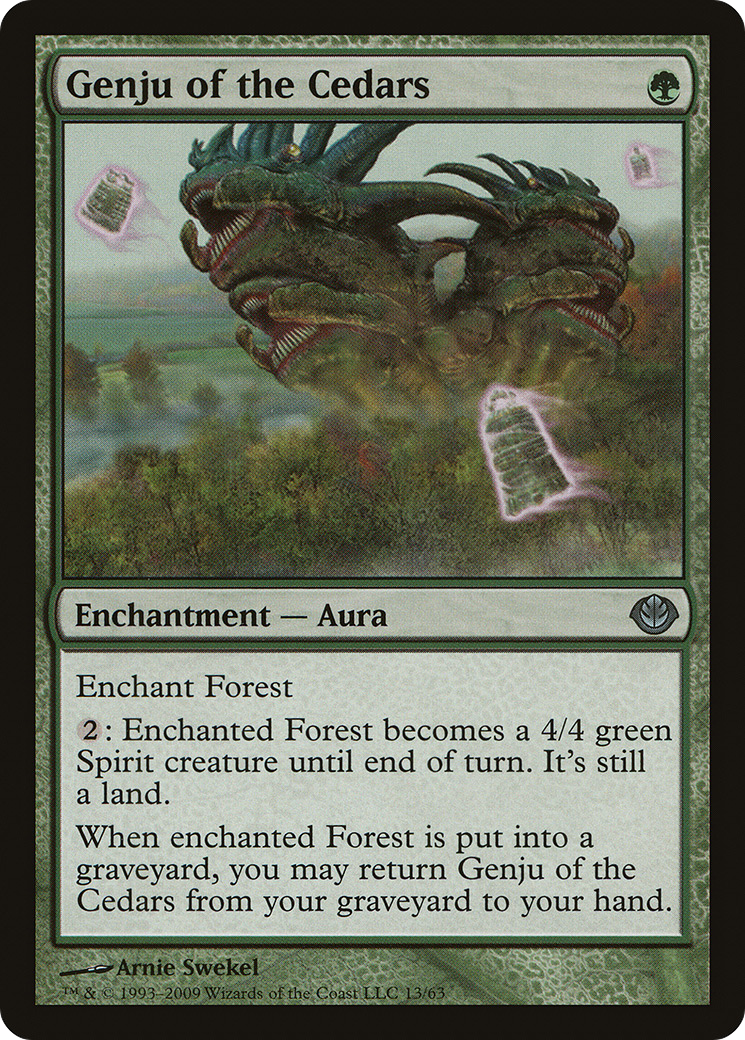 Genju of the Cedars (DDD-013) [Misc] Duel Decks: Garruk vs. Liliana MTG Single Wizards of the Coast