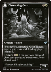 Distracting Geist (DBL-276) [Innistrad: Double Feature] Foil MTG Single Wizards of the Coast