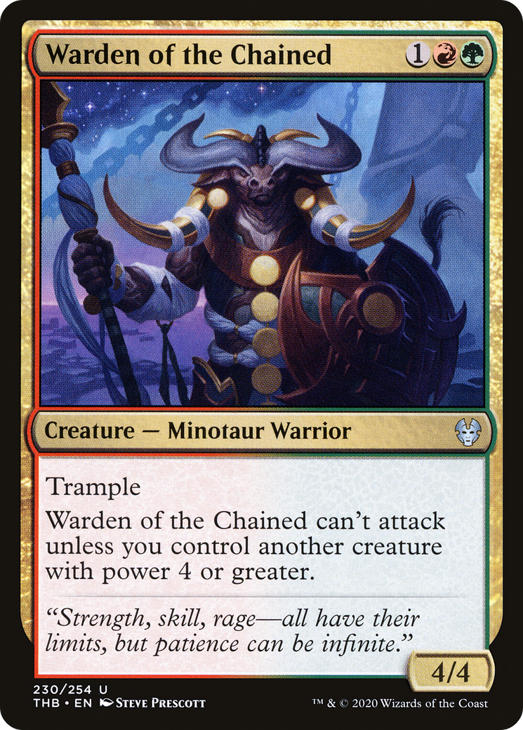 Warden of the Chained (THB-230) [Theros Beyond Death] Foil MTG Single Wizards of the Coast