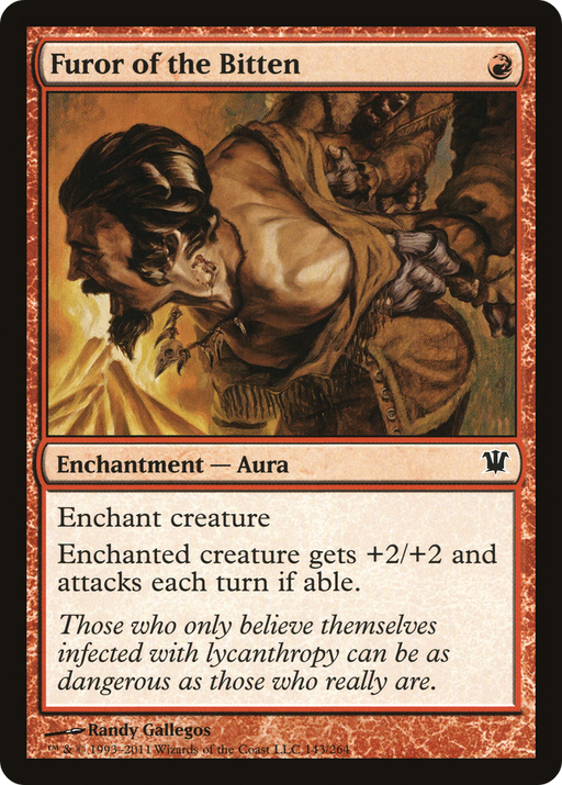 Furor of the Bitten (ISD-143) [Innistrad] MTG Single Wizards of the Coast