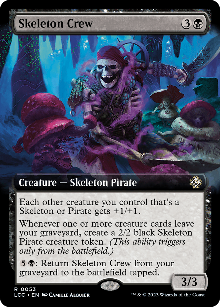 Skeleton Crew (LCC-053) [The Lost Caverns of Ixalan Commander] (Extended Art) MTG Single Wizards of the Coast