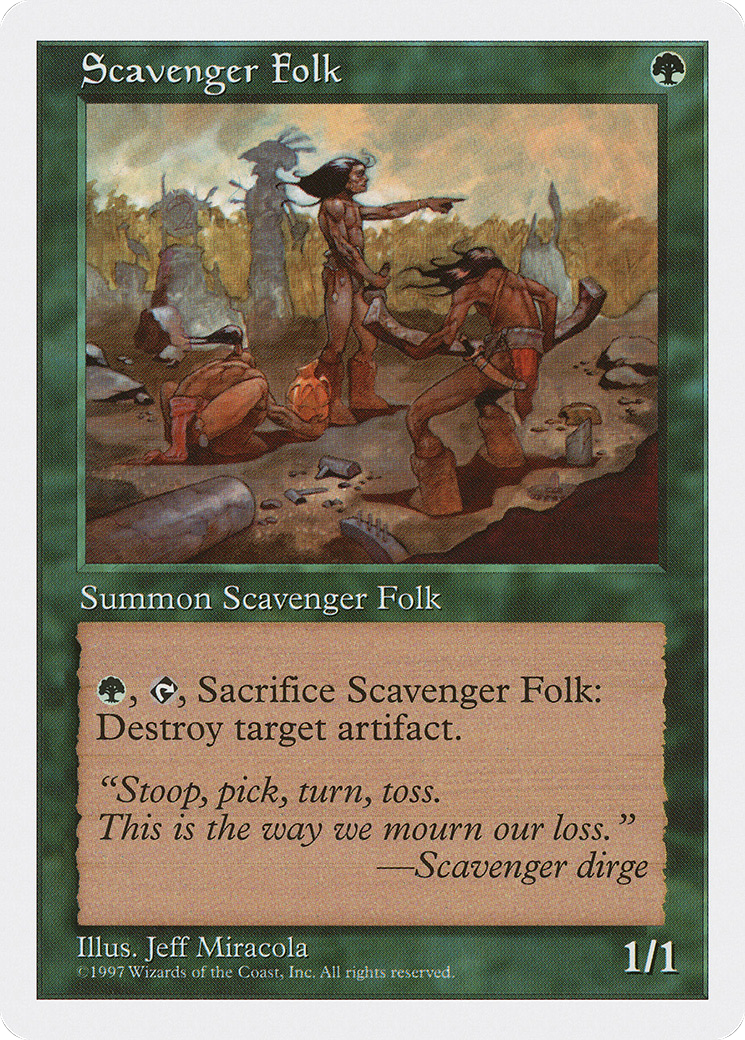 Scavenger Folk (5ED-323) [Fifth Edition] MTG Single Wizards of the Coast